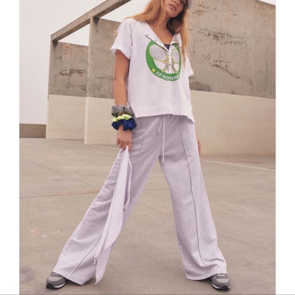 NWT Free People Inhale Henley Graphic Tee* - Picture 5 of 10